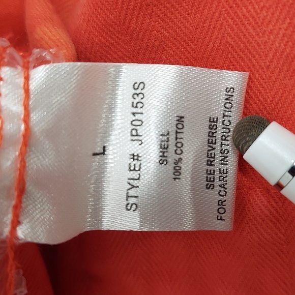 Oli & Hali Orange Acid Wash Short Cargo Style Mini Shorts 7-Pockets Womens Large - Picture 6 of 12